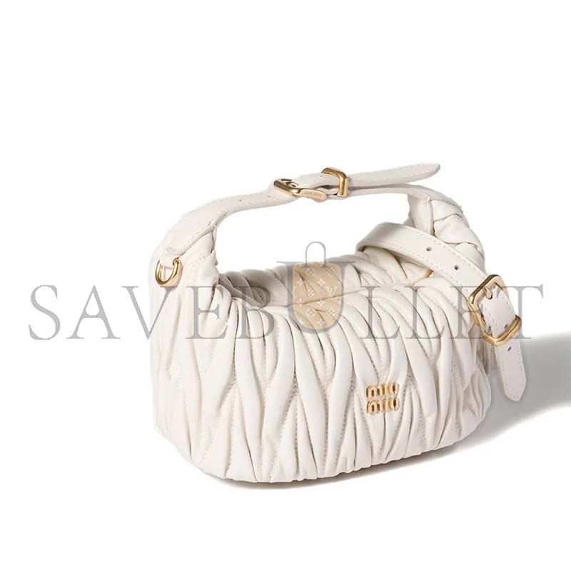 M1v M1v QUILTED NAPPA LEATHER POUCH 5NE026 (15*8.5*8cm)